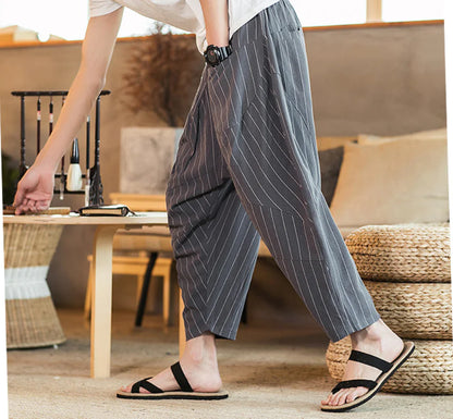 Harem Pants, Baggy Pants, Casual Lantern Cropped Trousers