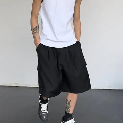 High-Waisted Loose Straight Five-Piece Pants for All