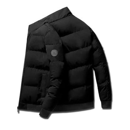 Men's Stylish Short Winter Jacket - Tiger Head Cotton Coat