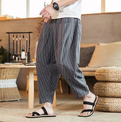 Harem Pants, Baggy Pants, Casual Lantern Cropped Trousers