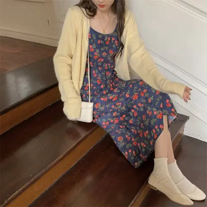 Floral Sling Dress with Elegant Design and Style