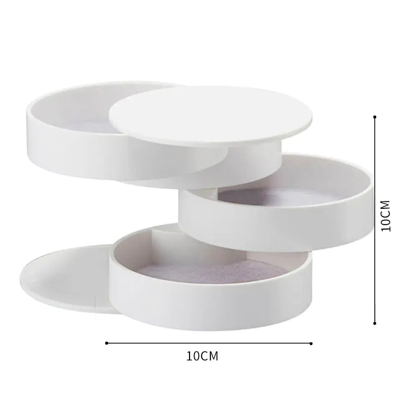 Rotating Storage Box for Jewelry and Accessories