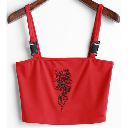 Fashionable Women's Summer Embroidered Camo Vest